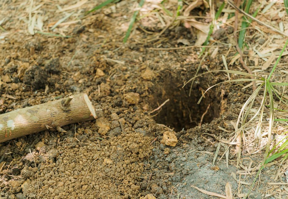 ground source heat pump horizontal loop trenching excavation